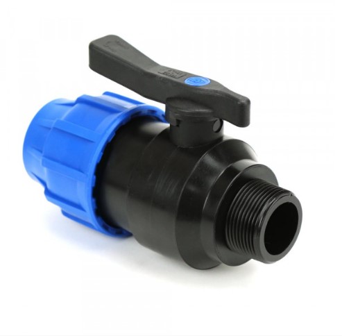 ball valve male compression pp